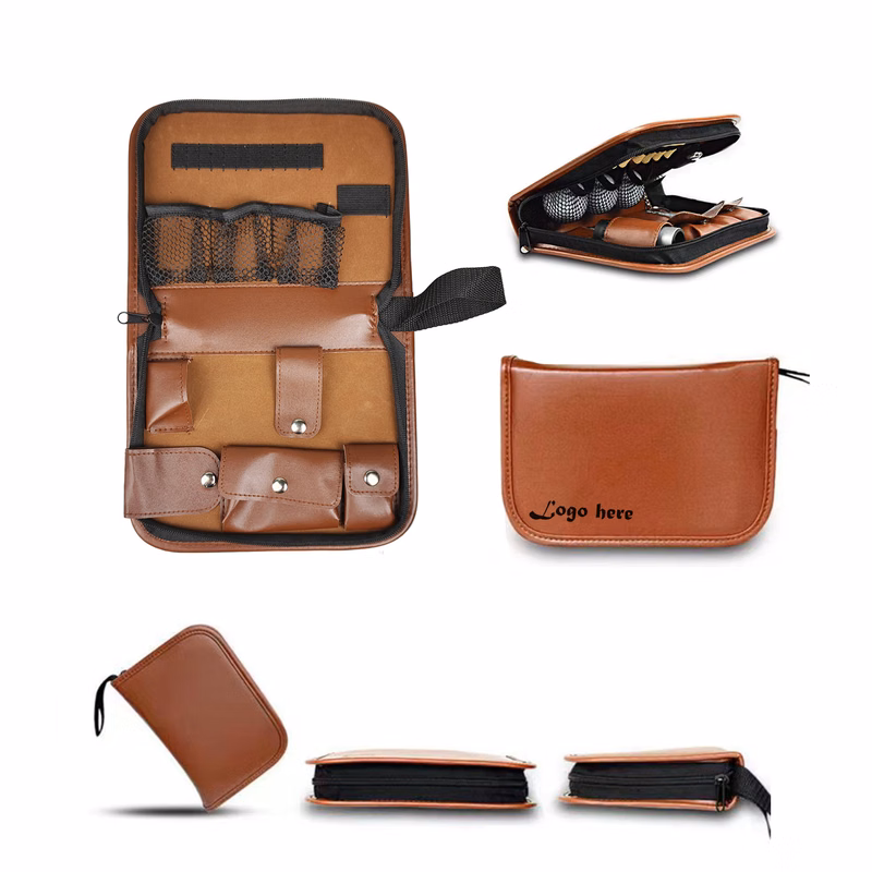 MOQ 25 PCS Golf Accessories Set Pu Bag