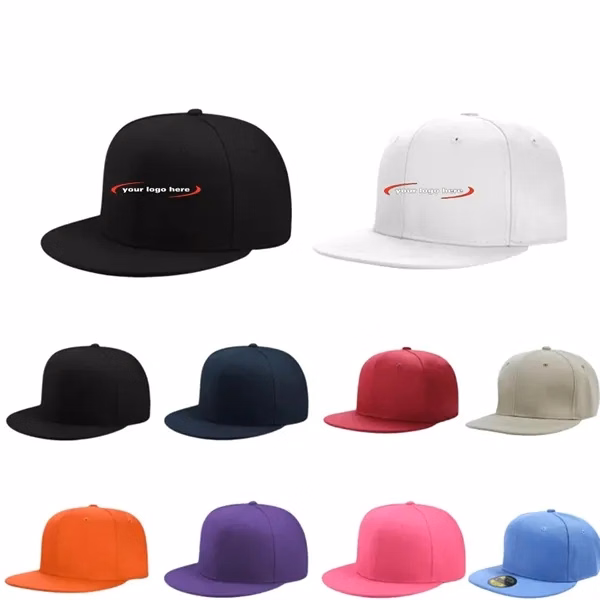Custom Classic Snapback Cap with Flat Brim — Versatile Style Event Giveaway