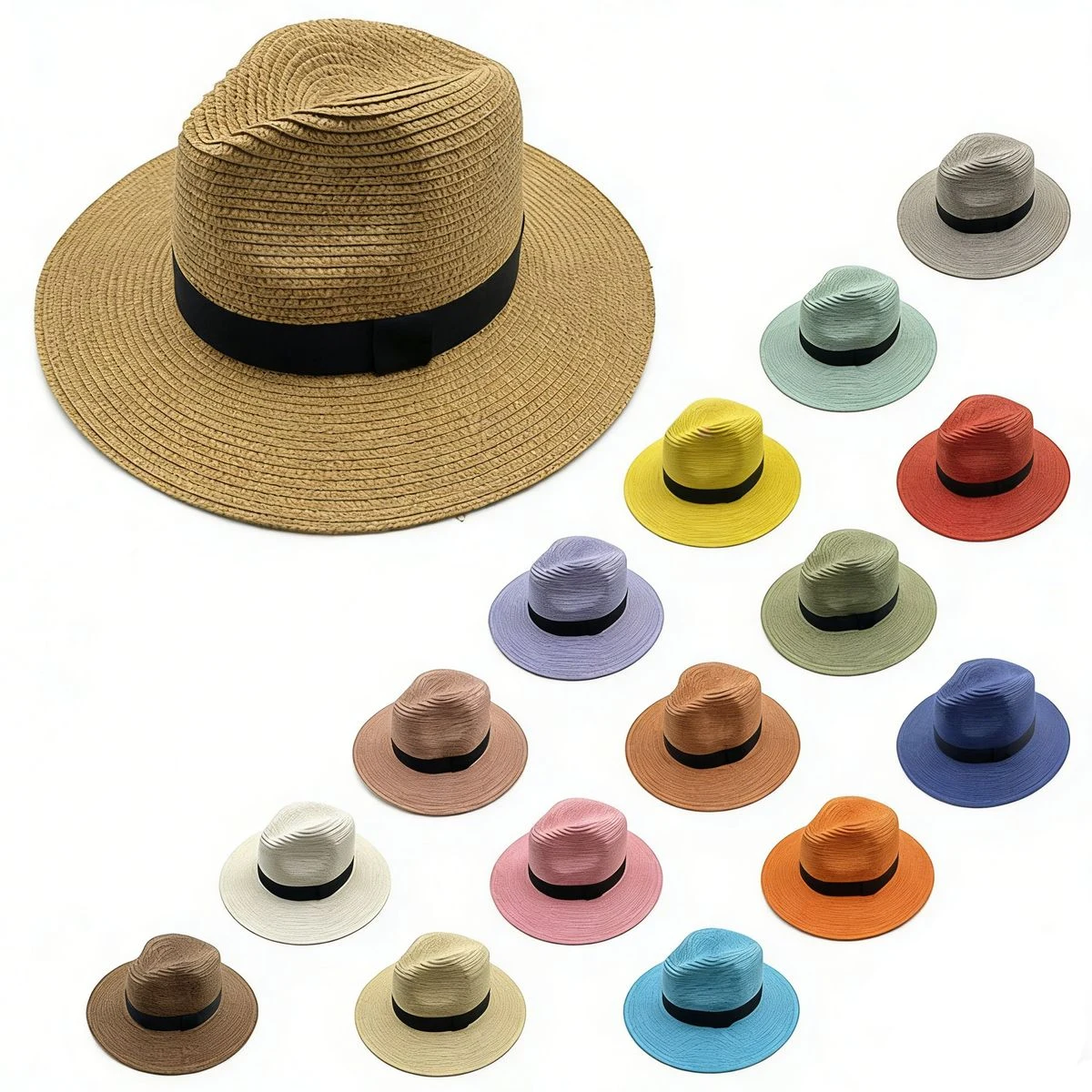 Foldable Straw Sun Hat 1