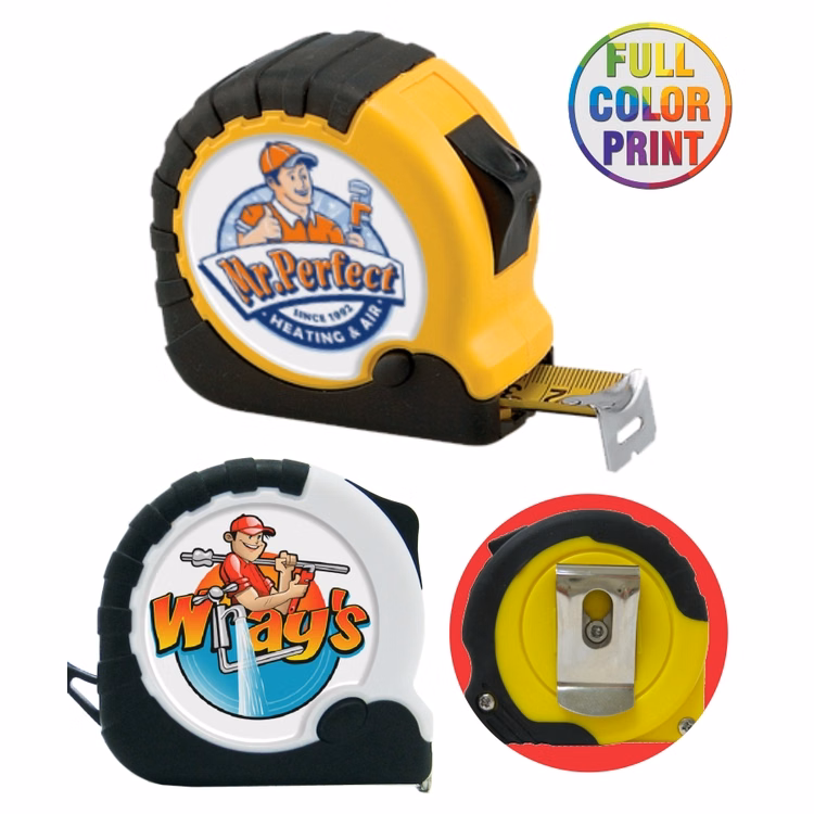10' Tape Measure W/Belt Clip And Wrist Strap
