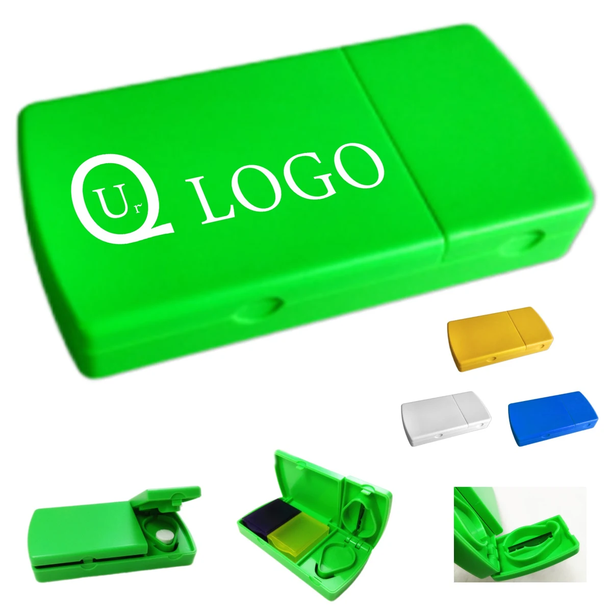 Pill Cutter Rectangular Medicine Organizer 1