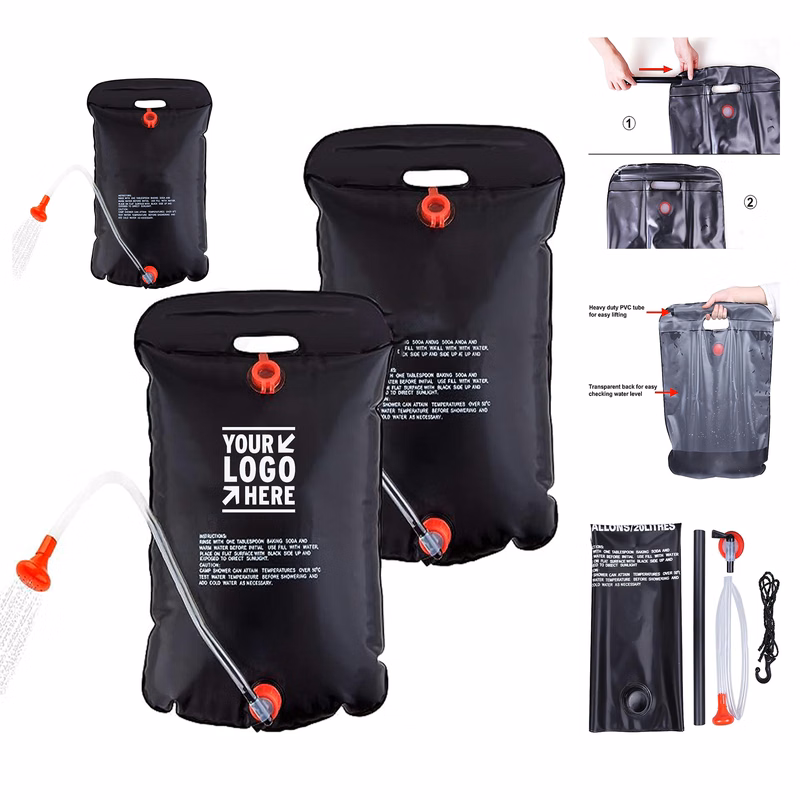  5 Gallons Portable Solar Camping Shower Bag 