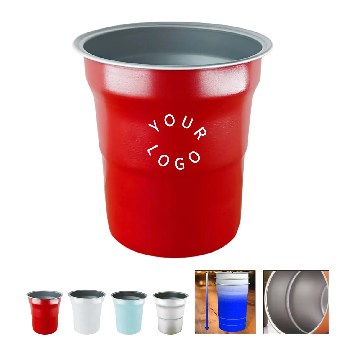 16oz Aluminum Party Drink Cup 1