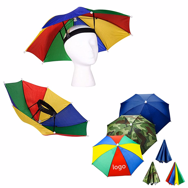 Rainbow Umbrella Hats Camouflage Fishing Cap