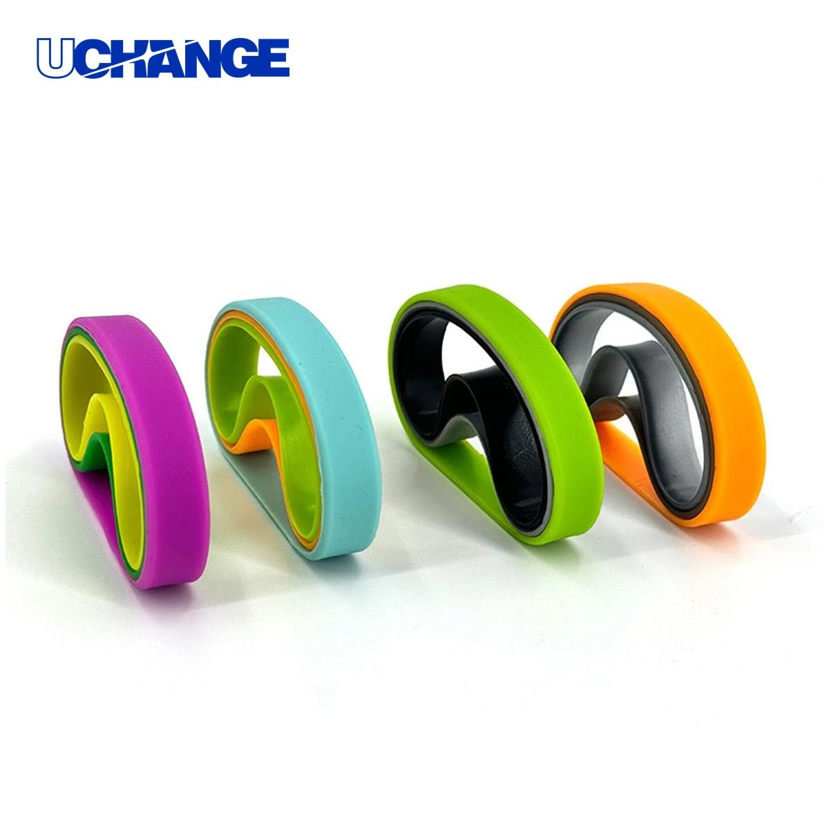 Glossy Solid Color Silicone Wristband 1