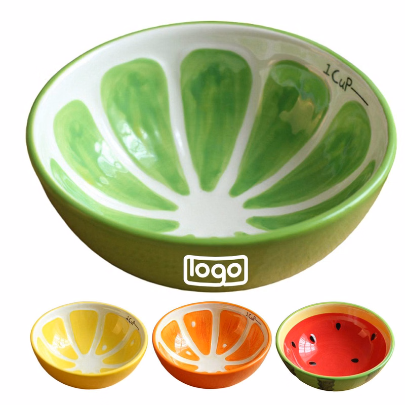 8oz Fruit Design Ceramic Bowl