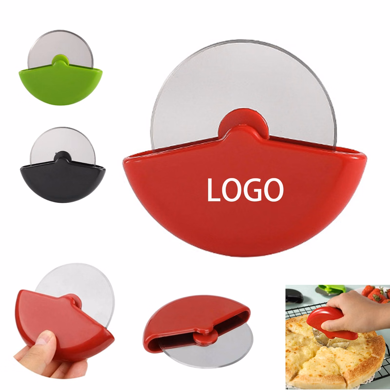 Stainless Steel Round Roller Pizza Cutter Knife