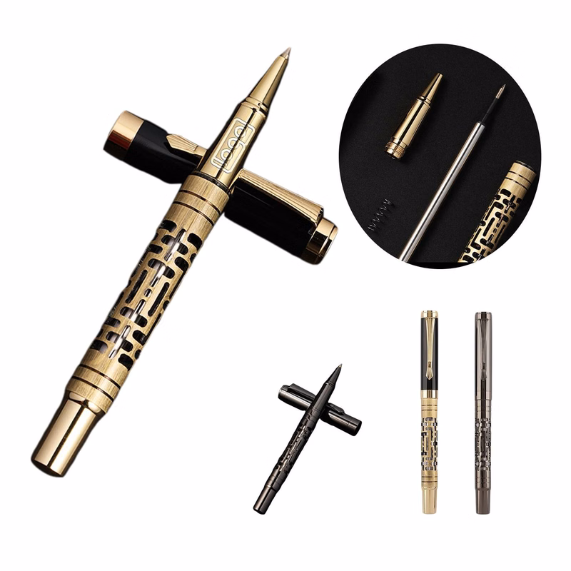 Vintage Gold-Plated Filigree Pen