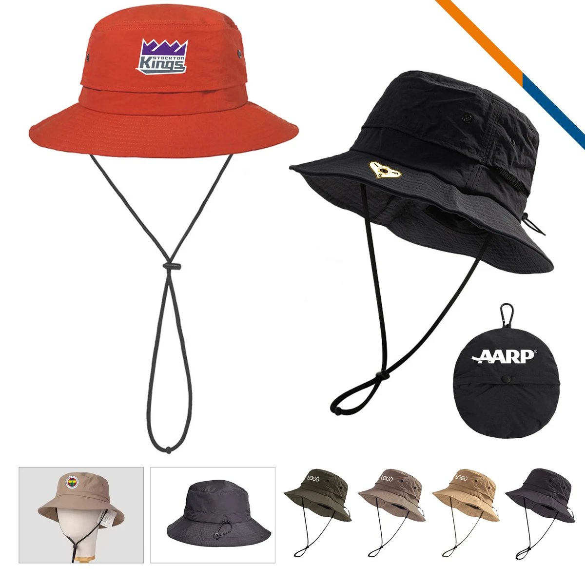 Lulu Foldable Bucket Hat with String 1
