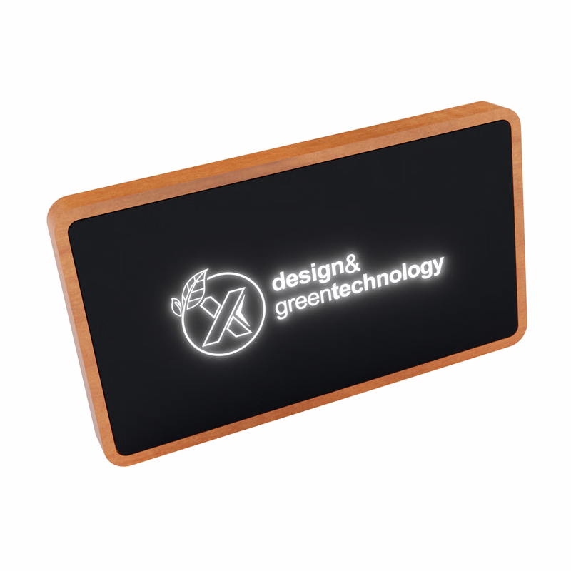 SCX Innovative Design™ Maple Wood Wireless Power Bank 5000 mAh