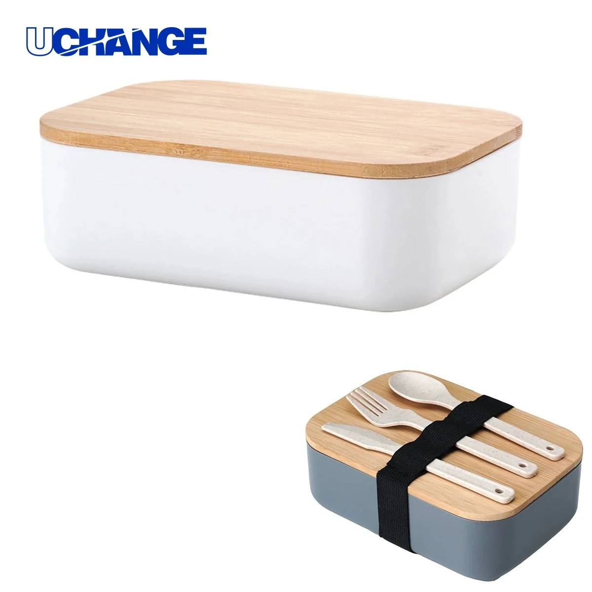 Bamboo Lid Bento Lunch Box Container 1