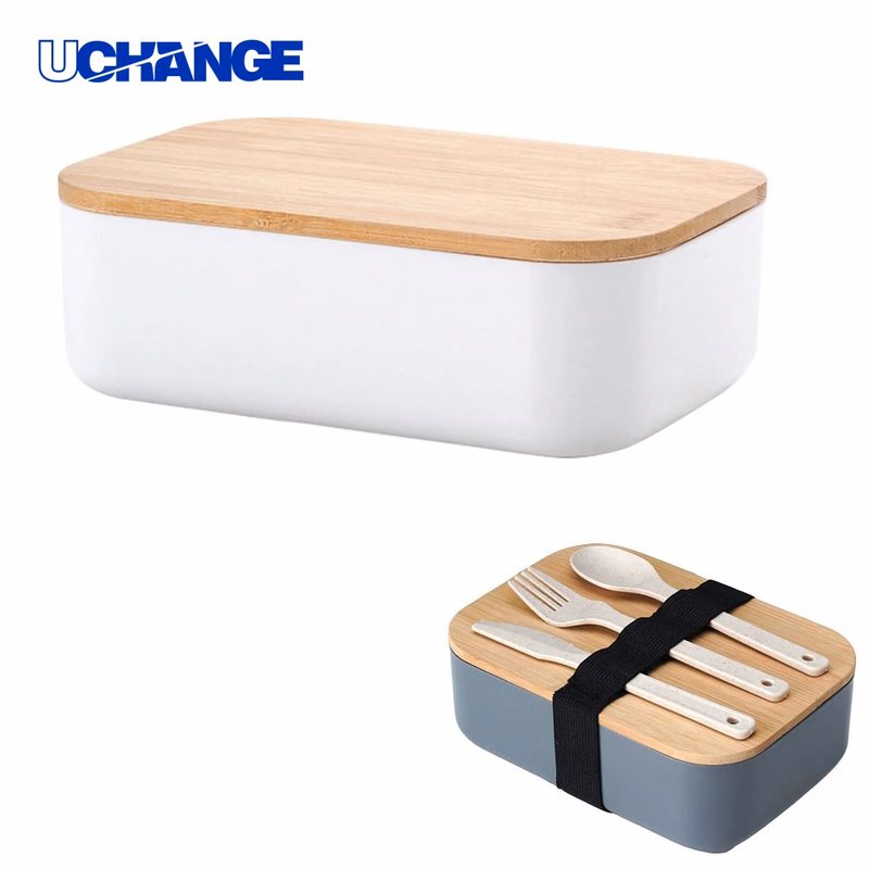 Bamboo Lid Bento Lunch Box Container