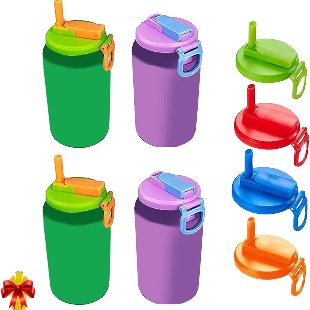 Reusable Silicone Can Straw Lid 1