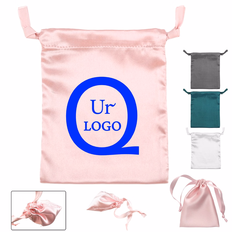 Satin Drawstring Bag For Packaging Wig