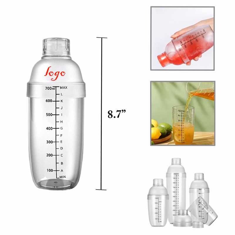 MOQ50 24oz Matte Black Cocktail Shaker for Bubble Tea