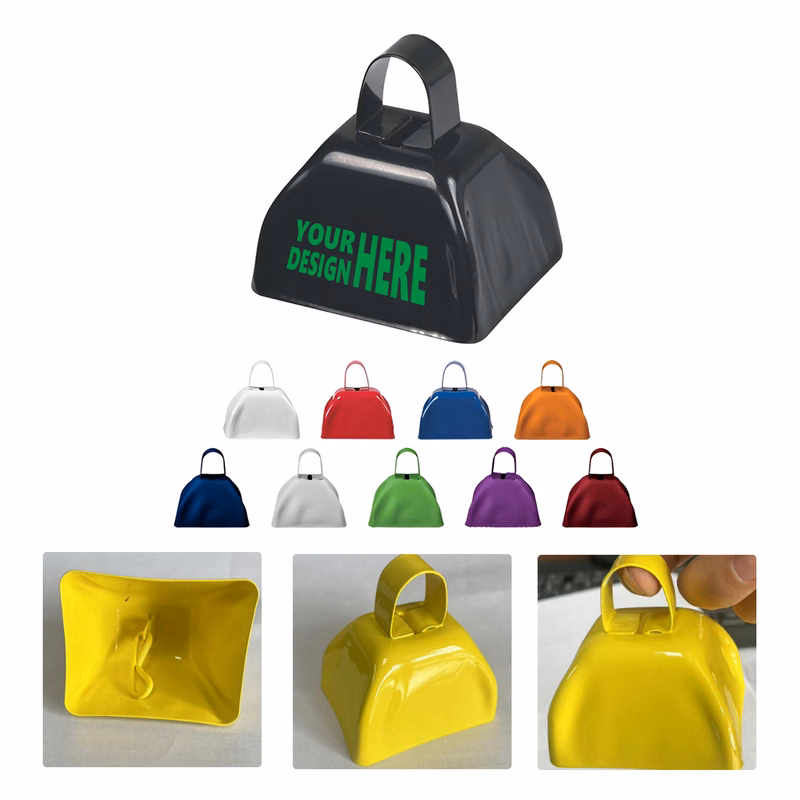 MOQ50 Custom Classic Colorful Cowbell