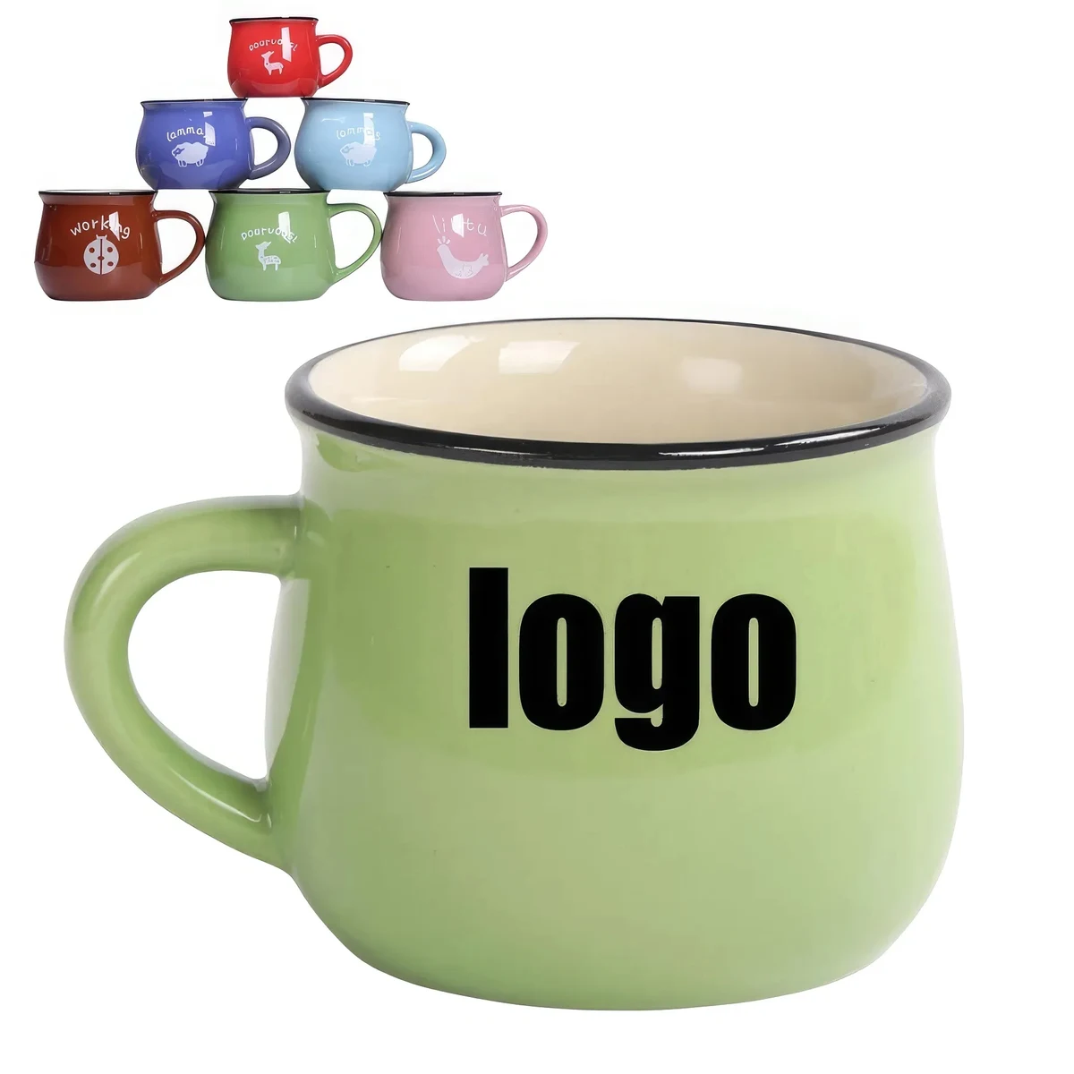 5-11oz Ceramic Custom Coffee Mug Gift Cup 1