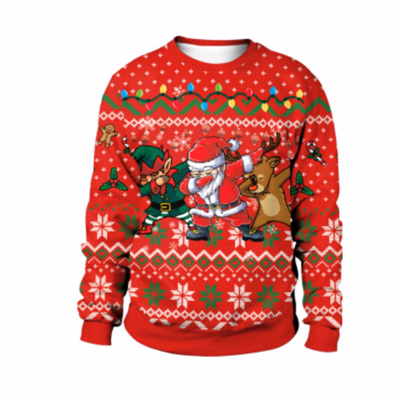 MOQ10 Custom Christmas Sweatshirt for Gifts and Events