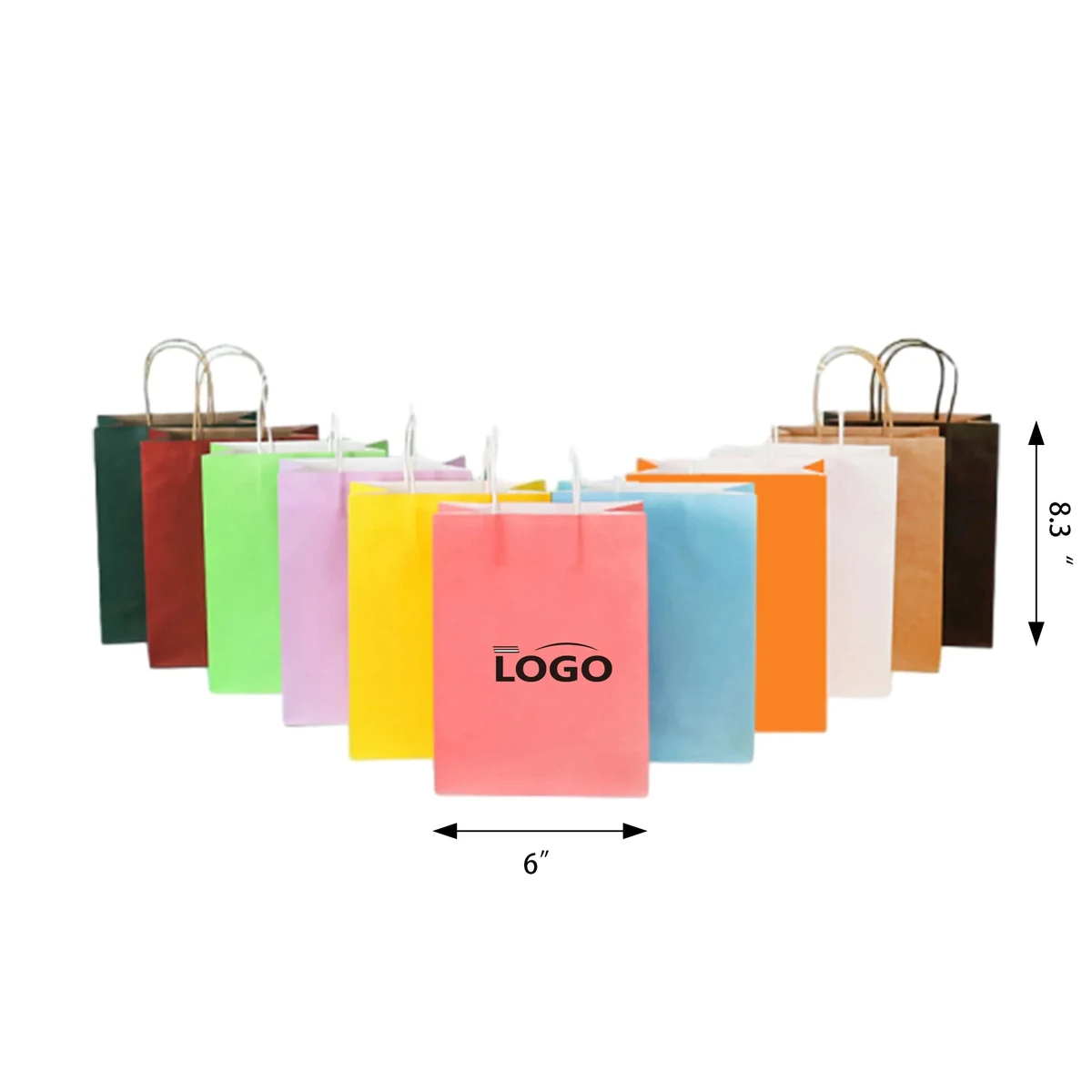 Kraft Paper Mini Gift Bag MOQ 100PCS 1