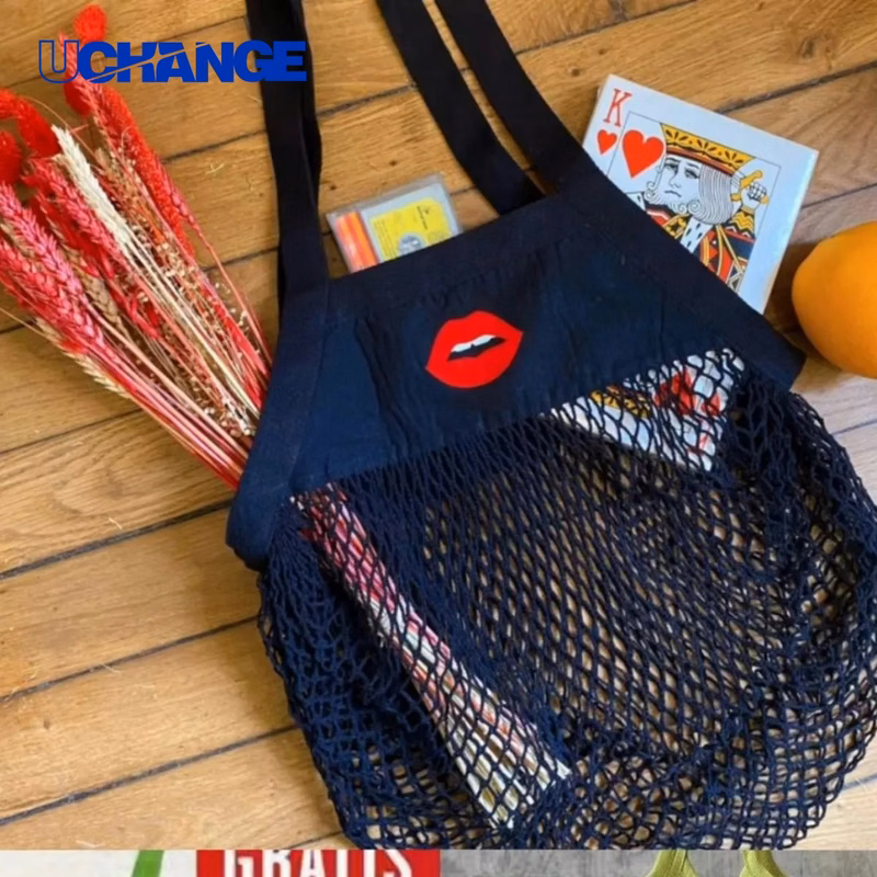 Organic Cotton Mesh Market Bag for Shopping