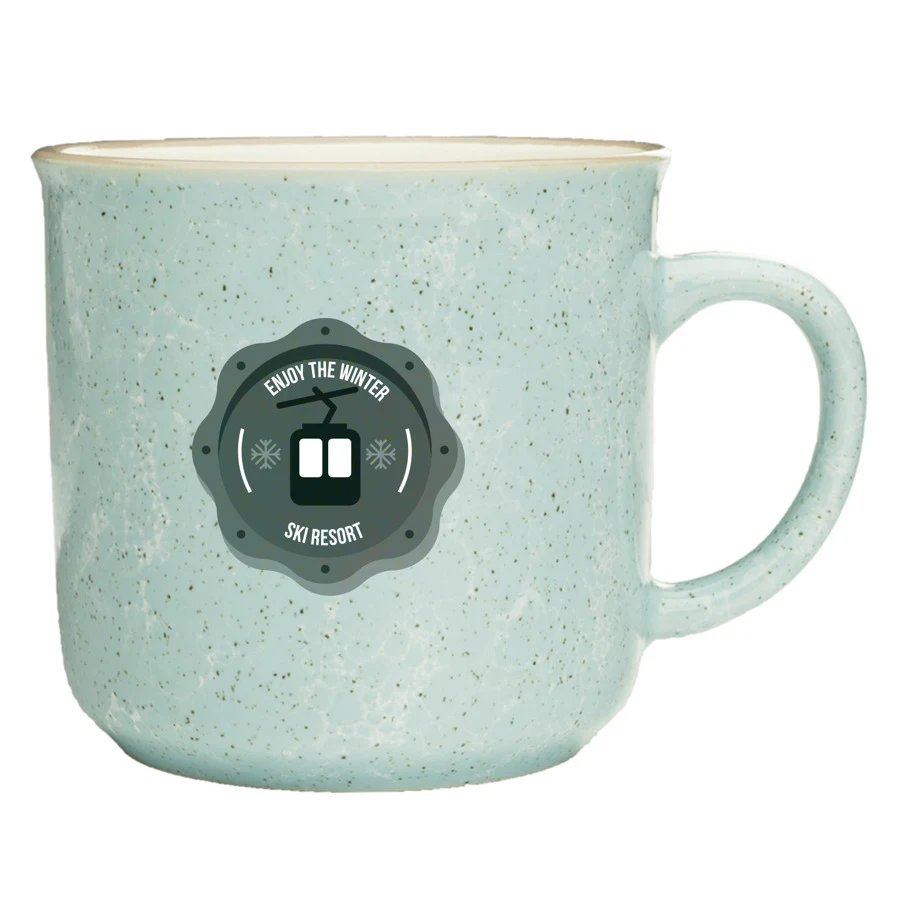 13 oz. Marble Campfire Custom Coffee Mug 1