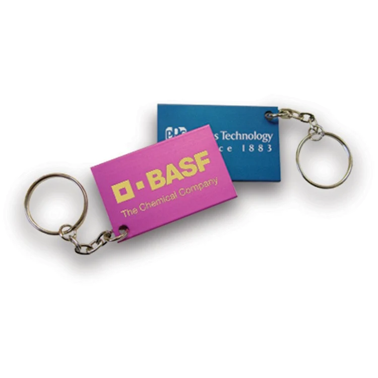 Small Rectangular Aluminum Key Tag 1