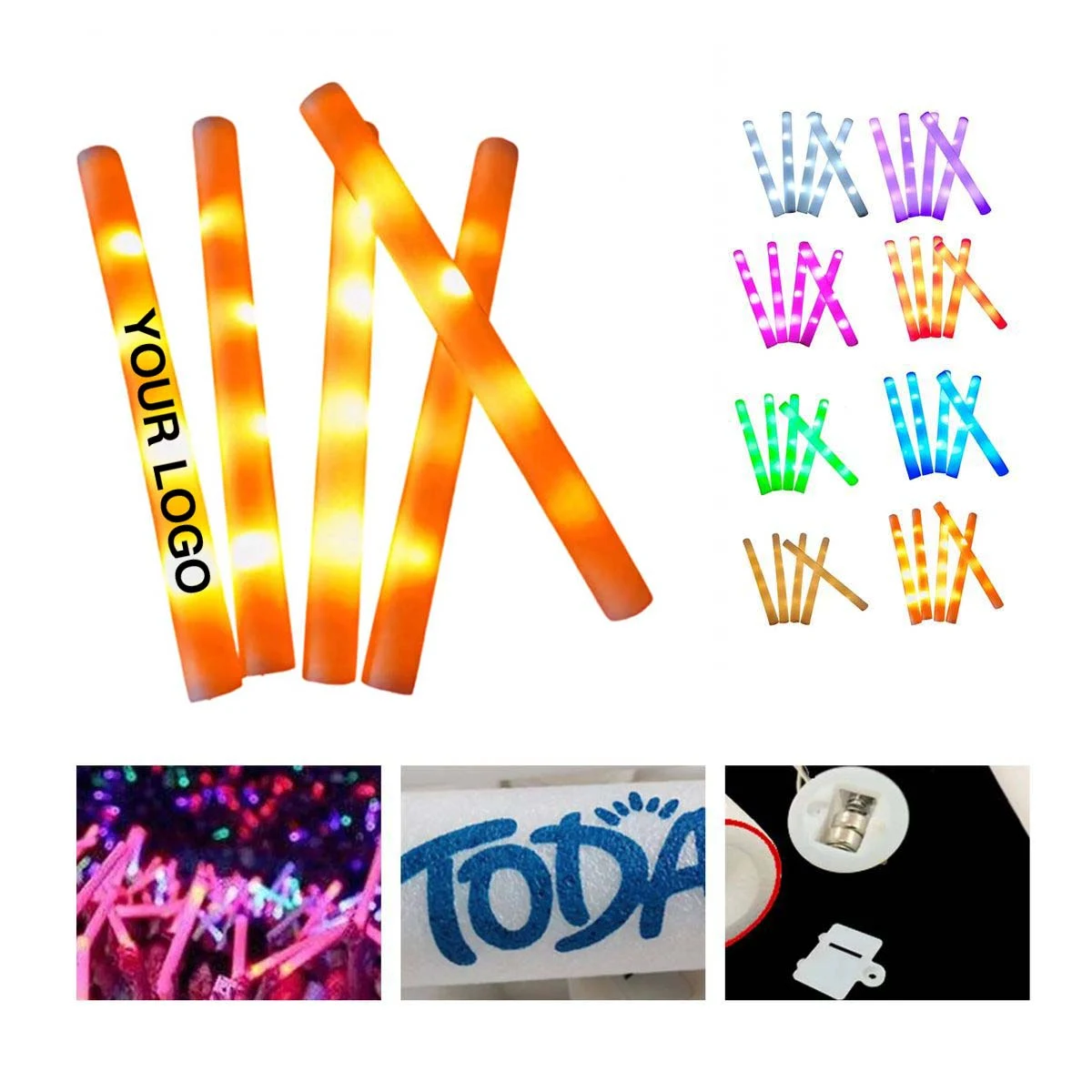 Concert Glow Stick with Foam Body and LED Lights 1