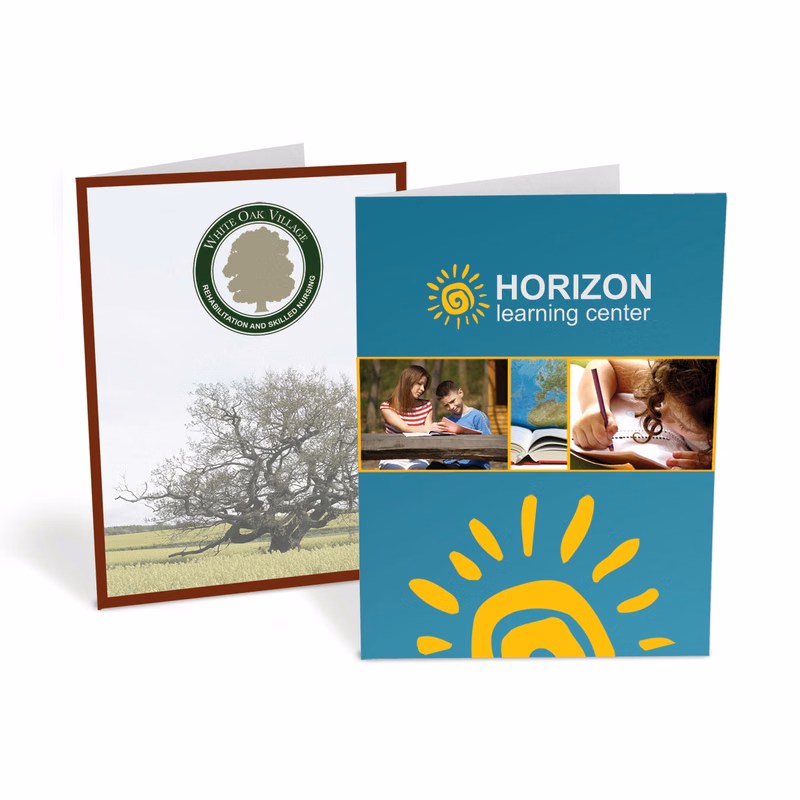 Presentation Folders – White Gloss Stock