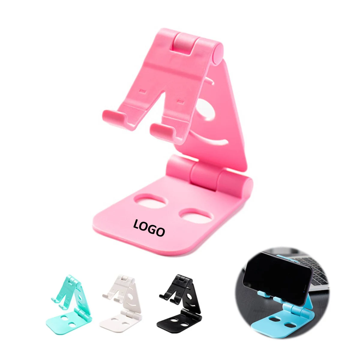Plastic Desktop Portable Lazy Mobile Phone Holder Adjustable Stand 1