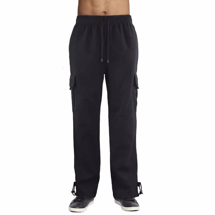 Knocker Men's Fleece Cargo Pants Black XL
