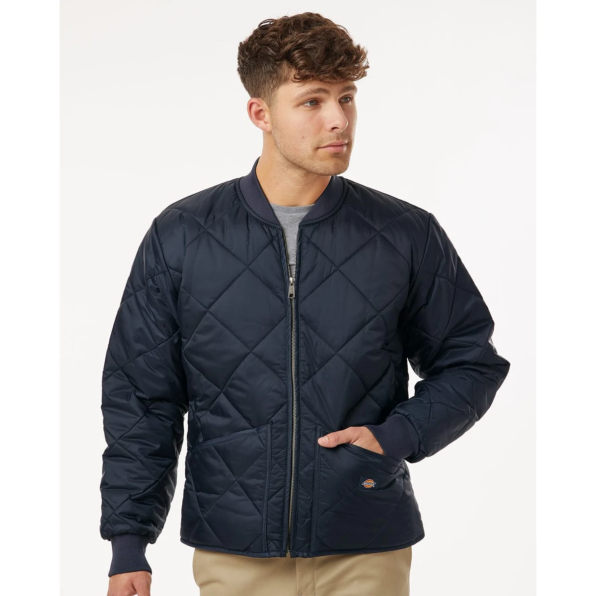 Men's Diamond Quilted Jacket - 6124 1