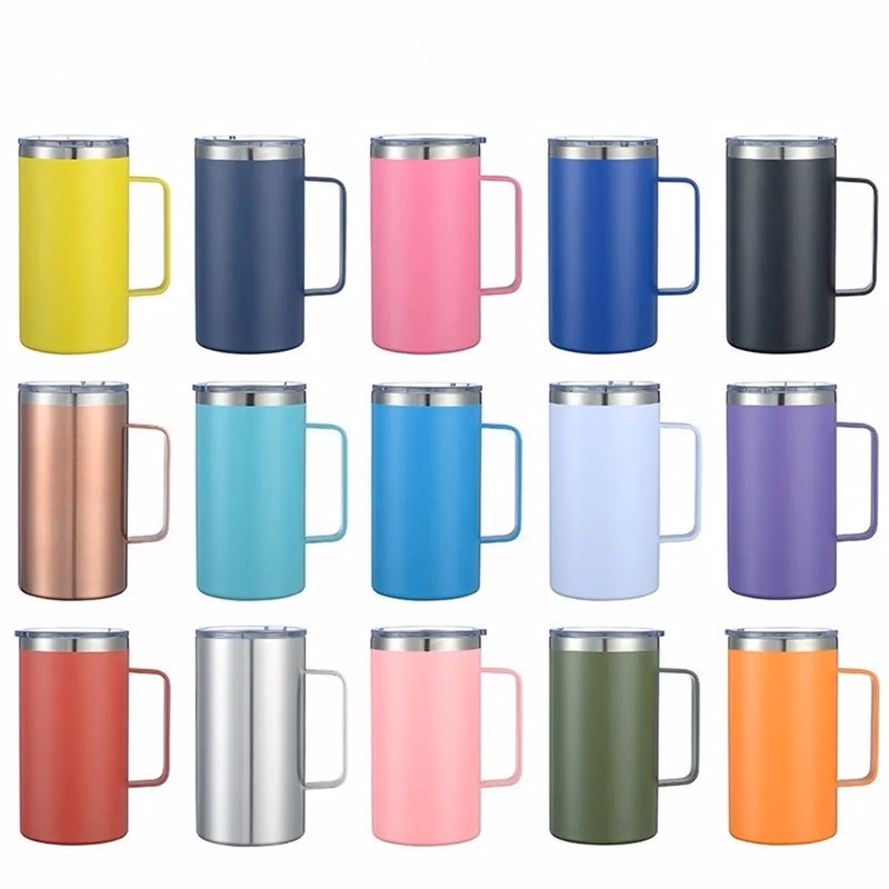24oz Insulated Coffee Tumbler with Handle