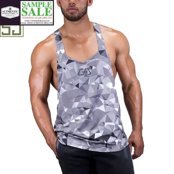 Custom Camo Gym Stringer Shirt 1