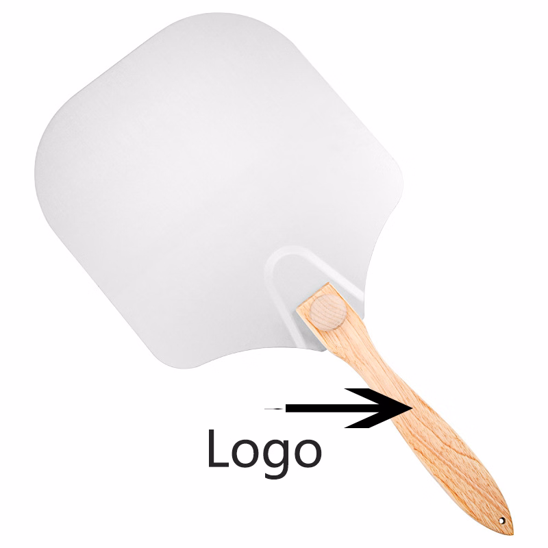 12 Inch with Foldable Wood Handle Stainless Steel Pizza Rocker Cutter