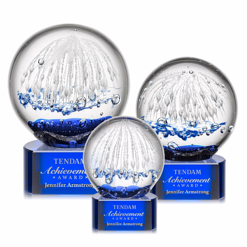 Starburst Award on Paragon Base - Blue