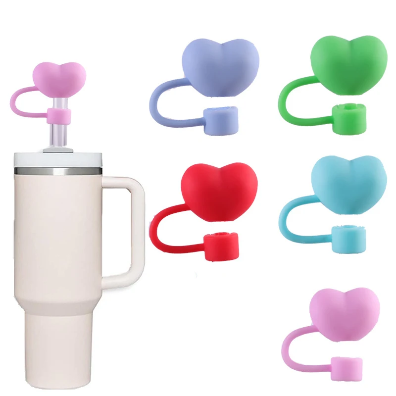 Heart Shaped Straw Cover 1
