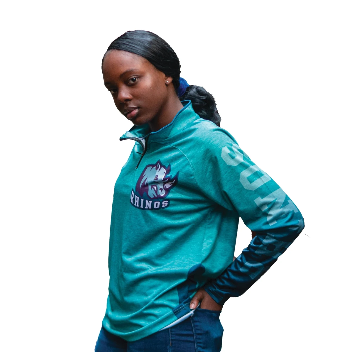 Sublimated Quarter Zip Sweater 1