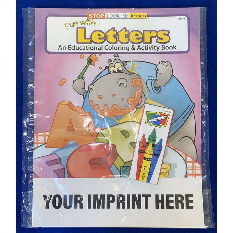 COLORING SET - Fun With Letters Coloring Book Fun Pack