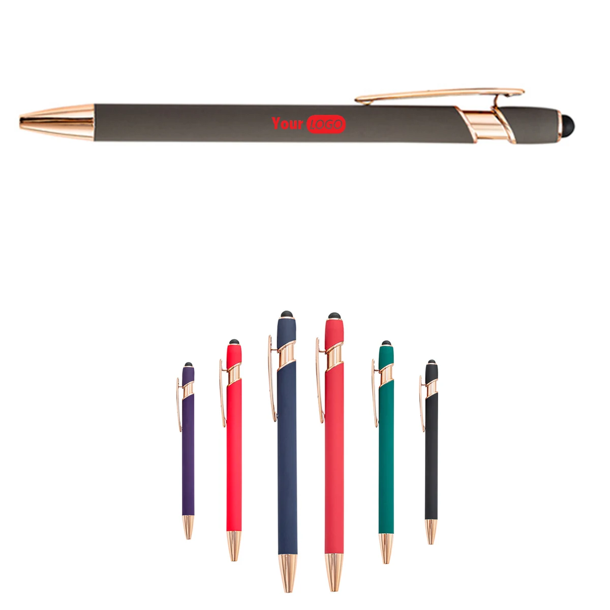 Rose Gold Dual-Tip Stylus Pen 1