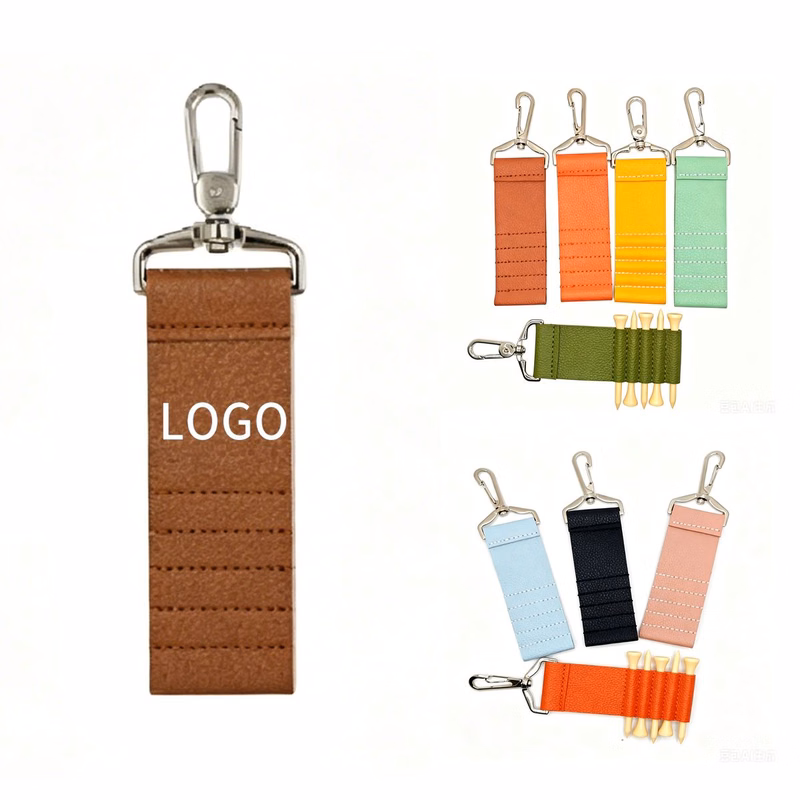 Golf Tee Clip with Carabiner and Key Ring