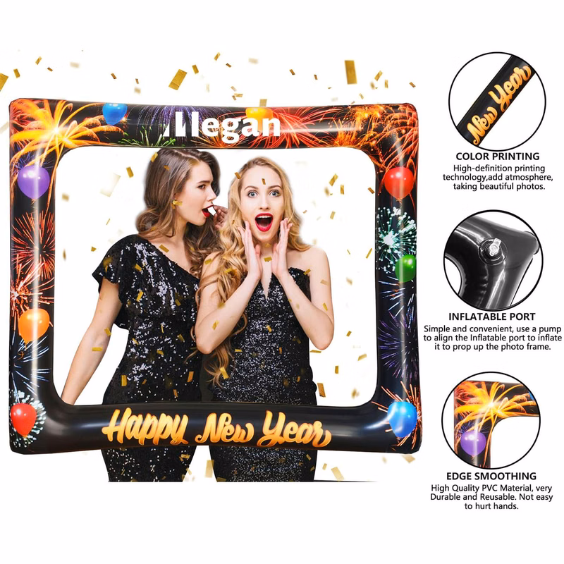 Inflatable New Year Party Photo Booth Frame