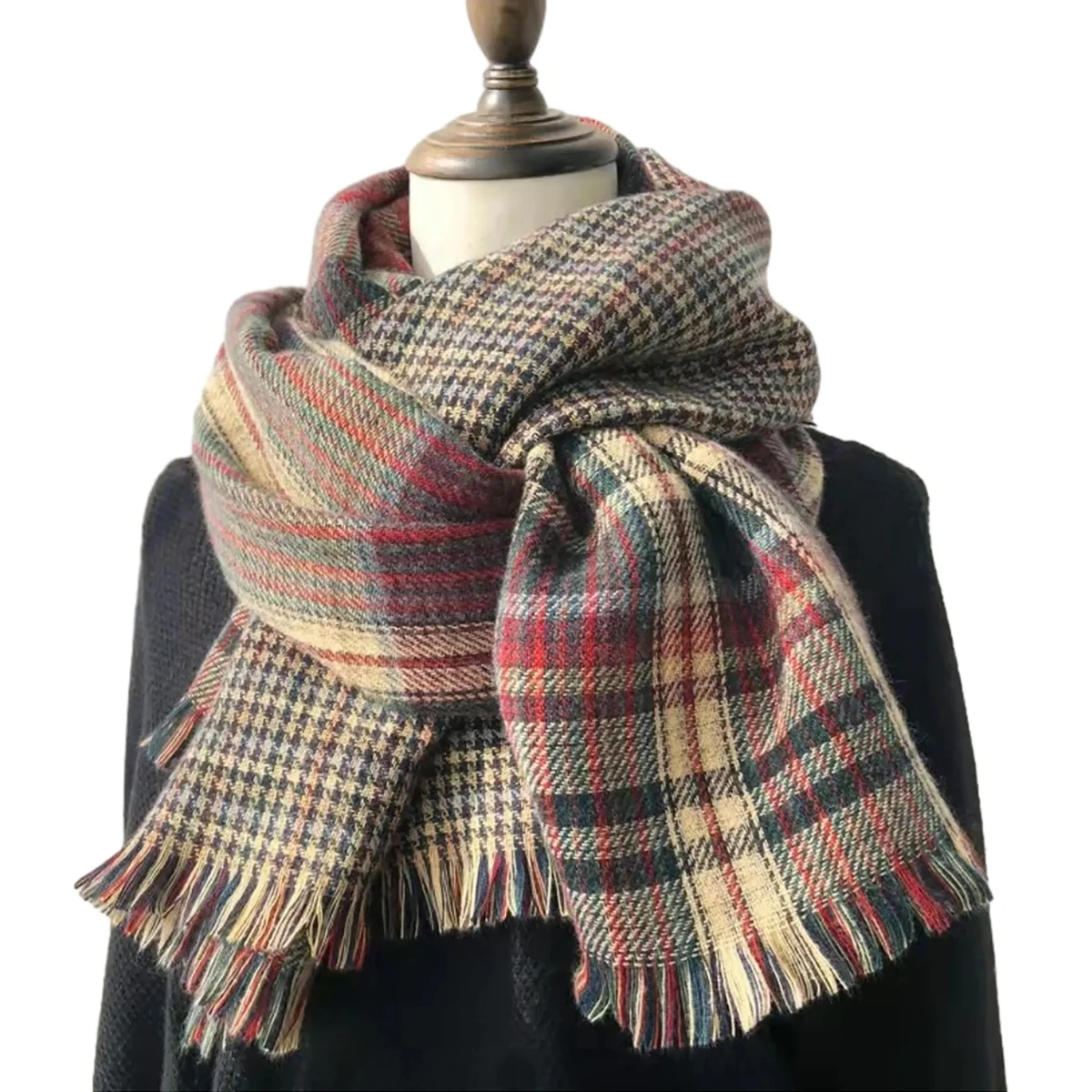 Womens Fashion Classic Warm Long Winter Scarf Cashmere 1