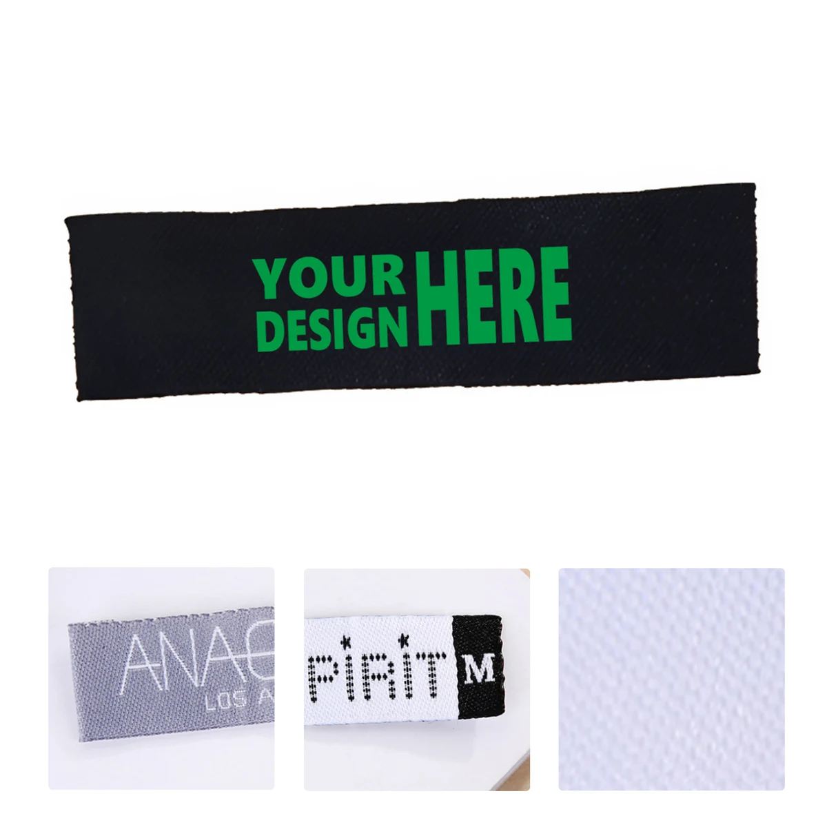 MOQ50 Custom High-Density Woven Clothing Labels and Tags 1