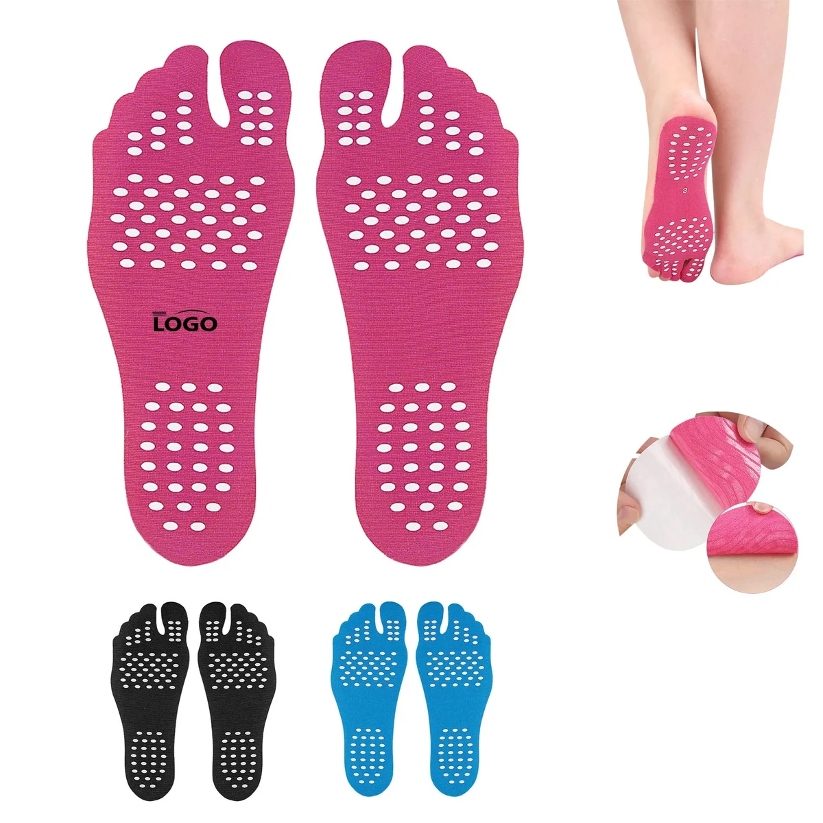 Invisible Stick on Beach Foot Pads Insoles 1