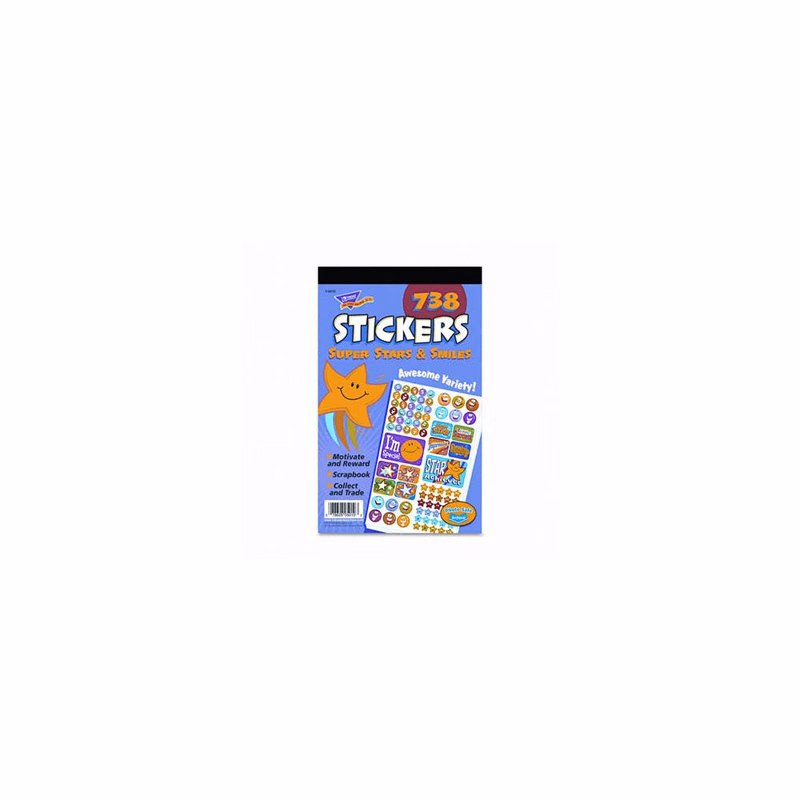 Super Stars & Smiles Sticker Pads - 738 Stickers