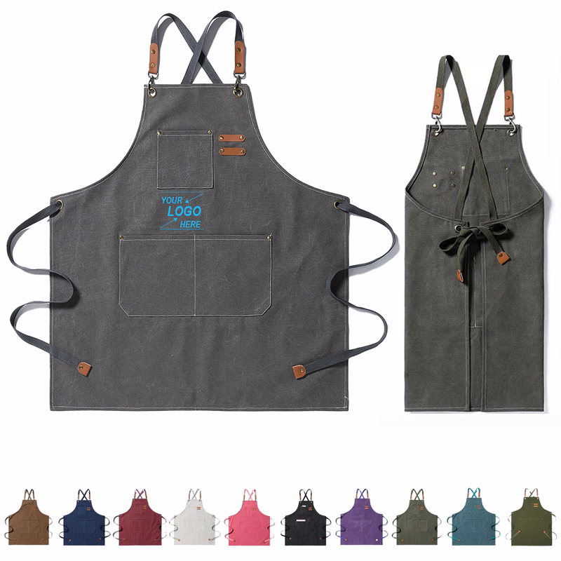 Adjustable Kitchen Apron with Straps for Baking
