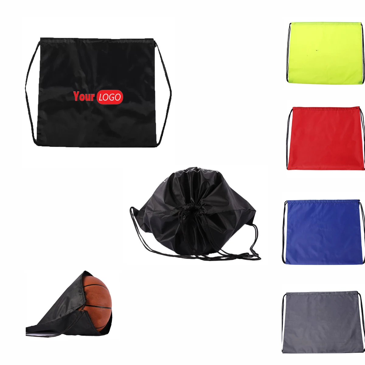 Polyester Drawstring Bags MOQ 50pcs 1