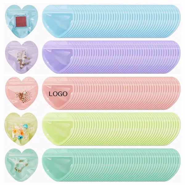 Heart Shaped Ziplock Bag with Reusable Food Storage