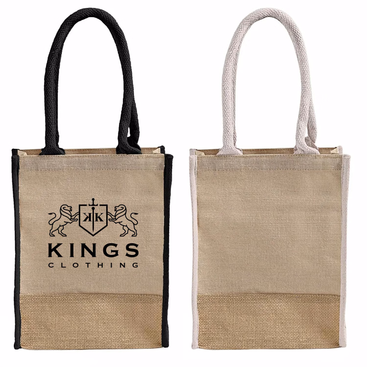 Belmont Jute Book Tote Bag