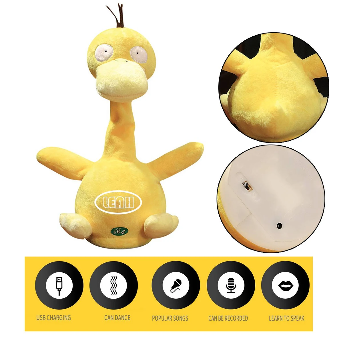 Talking Duck Plush Toys Repeat What You Say . 1